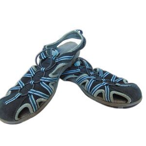 Croft & Barrow Closed toe sandals in shades of blue Size 8M. Great condition